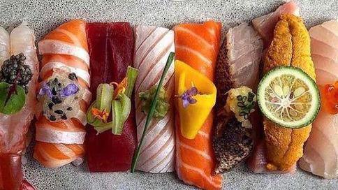 Sushi Deluxe Combo · 10 pcs of sushi nigiri (chef choice) & one spicy tuna roll