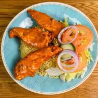Chicken & Rice Bowl · Flame-grilled tenderloins with house rice, salad and your choice of Peri Sauce.