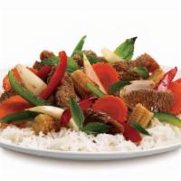 Basil Stir Fry · Fresh Thai basil, baby corn, carrots, bell pepper and onions wok-tossed in our signature sti...