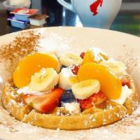 Waffles · Our Waffle are big, fluffy and Golden.