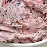 Strawberry Oreo · Strawberry ice cream with a yummy Oreo cookies mixed in.