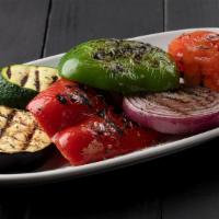 Grilled Vegetables · grilled eggplant | tomatoes red green peppers | zucchini | onions