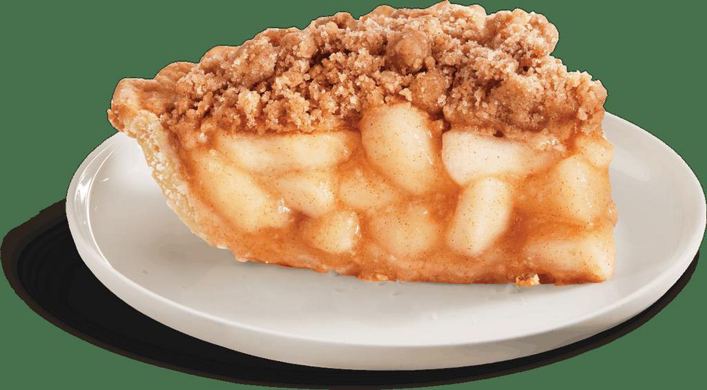 Dutch Apple Pie - Whole · The All-American apple pie piled with orchard-fresh Michigan apples and topped with a buttery cinnamon sugar crumb (streusel) topping (Cal 430)