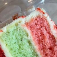 Cake · Cake flavors will vary depending on availability (Strawberry, Red Velvet, Key Lime and Cooki...