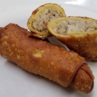 Egg Roll (2 Pcs) 春卷 · Deep fried egg roll stuffed with chicken, beef, cabbage and scallion.