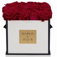 Flawless Classics Square Box With Premium Preserved Roses · Classic roses in a square box. Roses available in the following colors: white, red, silver g...
