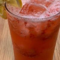 Strawberry Lemonade · Made with fresh squeezed lemon juice