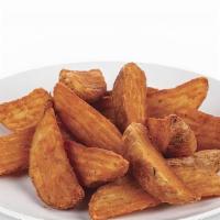 Wedges · Large chunk of potato that is baked or fried.