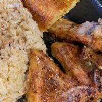 Soulful Sunday  · This item is available on Sunday's ONLY:
Baked Chicken, Rice and Cornbread 

You must choose...