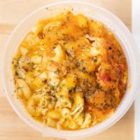 Seafood Mac & Cheese · (per serving) we remove Lobster meat and replaced it with crawfish  (Crawfish, Shrimp, and C...