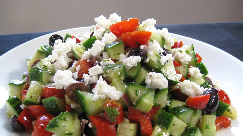 The Big Fat Greek Salad · Tossed with a lemon vinaigrette