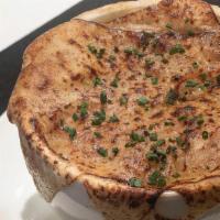 French Onion Soup | Gfm · French onion soup with jumbo yellow onions, simmered to perfection. Served with home made cr...