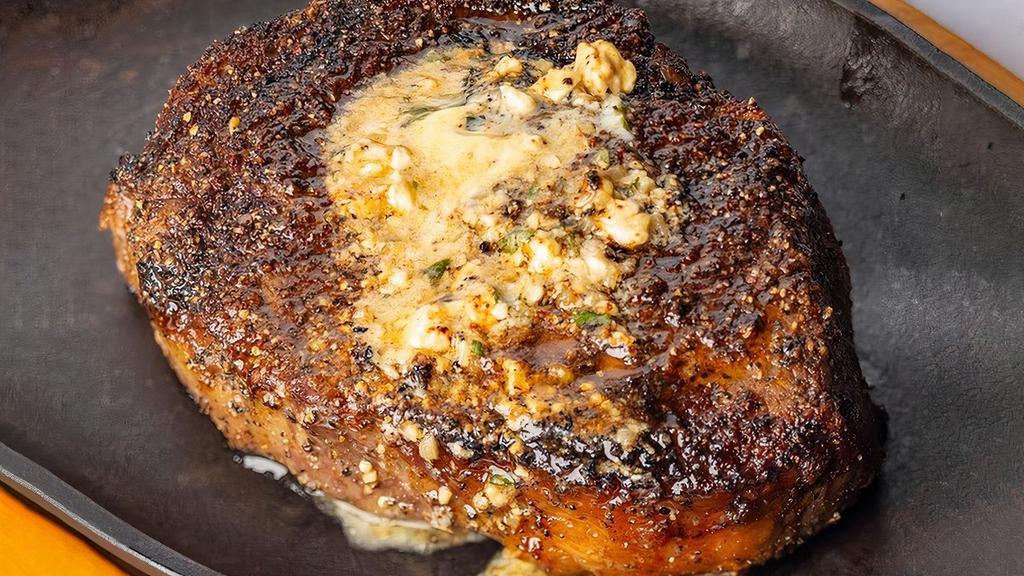 Certified Upper Choice Ribeye, 14 Oz* | Gf · 14 ounces. Seasoned with Perry's Signature Steak Seasoning, char-broiled and topped with choice of Perry's Signature Steak Butter or bearnaise butter