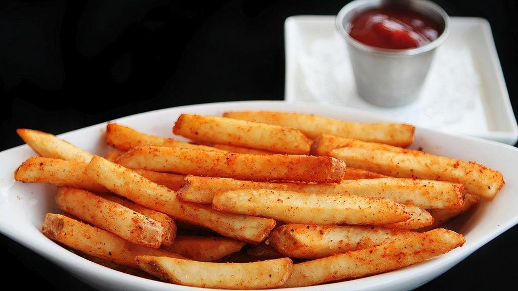 French Fries · French fries lightly fried and tossed with BBQ seasoning. Served with ketchup.