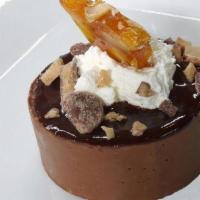 Chocolate Crunch · A combination of melted chocolate, hazelnut covered in chocolate ganache. Topped with heath ...