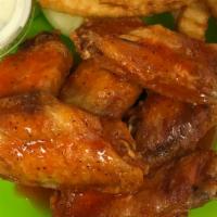 Eight Piece Wings With Fries Or Rice · Please indicate you want rice for fries for this order ..