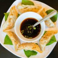 Fried Dumpling (6) · Our pork Fried Dumplings are fried to perfection and served hot.