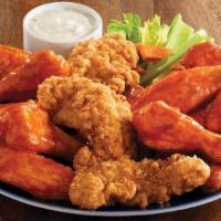 Half And Half Wings · Enjoy the best of both worlds with a crowd-pleasing order of half traditional wings and half...