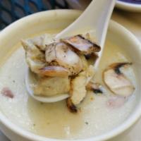 Thai Coconut Soup Cup · Spicy. Chicken, mushrooms, Asian pesto, and chili oil in coconut chicken broth. No substitut...