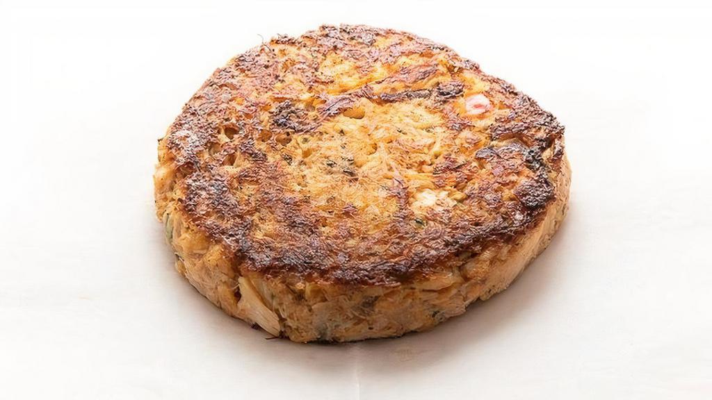 Crab Cake · Try our Chesapeake Bay style crab cake that comes with our house recipe tartar sauce