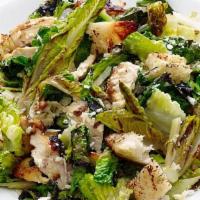 Grilled Chicken Caesar Salad · Romaine lettuce, and croutons.
