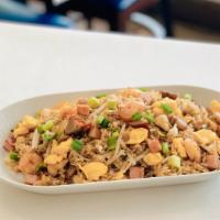 Special Fried Rice 本楼炒饭 · Chicken, shrimp, pork, ham, onion, scallion, bean sprout, egg, and soy sauce.