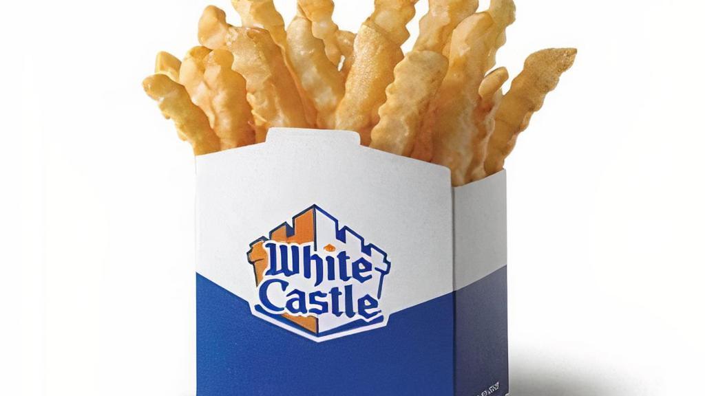 French Fries Cal 330-350/600-630/770-810 · Classic crinkle cut fries, crispy on the outside and tender on the inside.