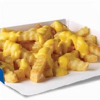 French Fries With Cheese Cal 400-410 · Classic crinkle cut fries, topped with melty cheese.