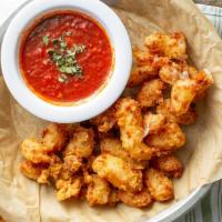 Fried Cheese Curds · Wisconsin white cheddar with marinara