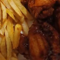 10Pc Buffalo Wings · Comes with fries and Choice of soda or water