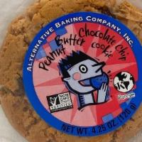 Peanut Butter & Chocolate Chip Cookie (Vegan) · Peanut butter and chocolate chips vegan cookie.. 4.25oz