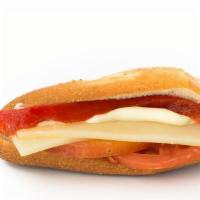   · MANCHEGO CHEESE, tomato, roasted pepper and mayo