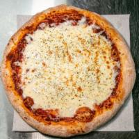 Cheese Pizza · Large topped 100% whole milk real mozzarella, mild cheddar, and parmesan cheese.