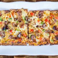The Guinness Flatbread · This one’s going down in the record books! We start with our Sweet & Peppery Polynesian sauc...