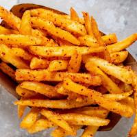Our Famous Sesame Fries · Comes with chipotle ketchup.