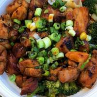 Chicken Bowl · 5 ounces of teriyaki flavored NAE chicken served over your choice of brown or white rice and...