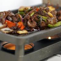 Bowled Black Pepper Beef · Spicy. Beef, bell pepper, onion,  crushed black pepper.
All Bowls come with a choice of whit...