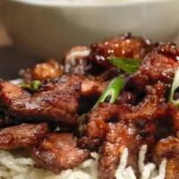 Bowled Mongolian Beef · Beef, onion, crispy rice noodle.
All Bowls come with a choice of white rice/veg fried rice.
...