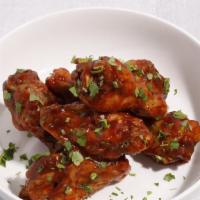 Honey Bbq Wings  · Ranch or Blue Cheese Dressing