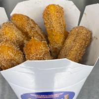 Churro Box · Six pieces churros coated with cinnamon sugar or regular sugar.