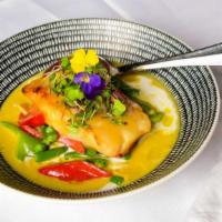 Green Curry | Gang Keaw
 · Bell peppers, bamboo shoots, coconut milk, basil, and jasmine rice.