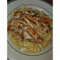 Chicken Fettuccini Alfredo · Made with our famous alfredo sauce, grilled chicken breast.