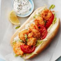 Fried Shrimp Sandwich Combo · 6 pc Fried shrimp with tomato and drink