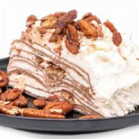 Butter Pecan Crepe Cake · Butter pecan crepe cake