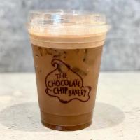 Iced Organic Mocha · (16 oz) French house blend chocolate, double shot of espresso & milk of your choice.