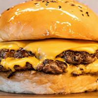 Cheeseburger Double · Two 4oz beef patties with american cheese.