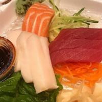 Sashimi Appetizer (9 Pcs) · Chef's choice.

*Consuming raw or undercooked meats, poultry, seafood, shellfish, or eggs ma...