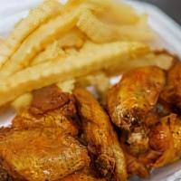 Johnny'S Wings & Fries · Fries not included. Served with fries.