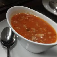 Pasta Fagioli · White Beans, Sausage, Parmesan, Tomato Base with Ditalini Pasta