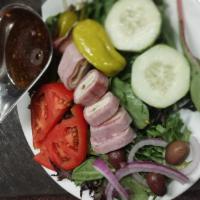 Antipasto Salad · House Salad Base with Provolone, Ham, Capicola & Salami